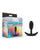 Blush Anal Adventures Platinum Silicone Vibra Slim Plug Small - Black