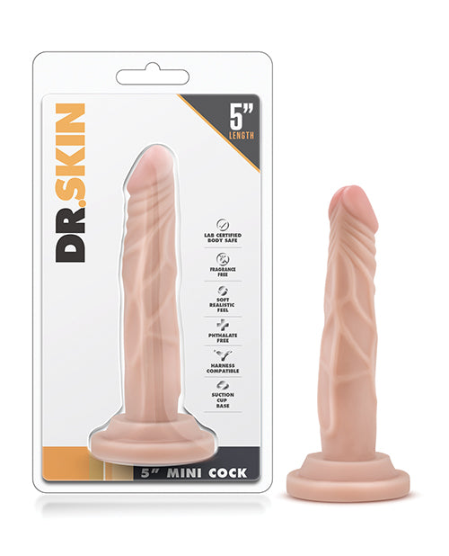 Blush Dr. Skin 5' Mini Cock - Beige