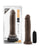 Blush Dr. Skin Dr. Throb 9.5" Cock w/Suction Cup - Chocolate