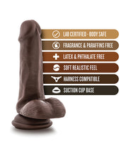 Blush Coverboy Top Gun Tommy 6' Realistic Cock - Chocolate
