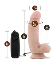 Blush Coverboy The Quarterback 7' Vibrating Realistic Cock - Vanilla