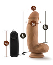 Blush Coverboy MMA Fighter 7' Vibrating Realistic Cock - Mocha