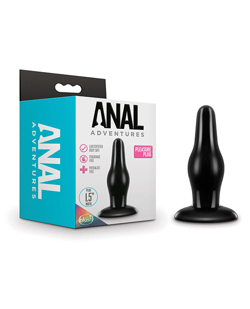 Blush Anal Adventures Pleasure Plug - Black