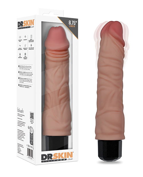 Blush Dr. Skin Dr. Hunt 8.75' Vibrating Dildo - Beige