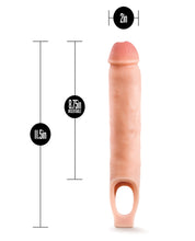 Blush Performance Plus 11.5' Silicone Cock Sheath Penis Extender - Flesh