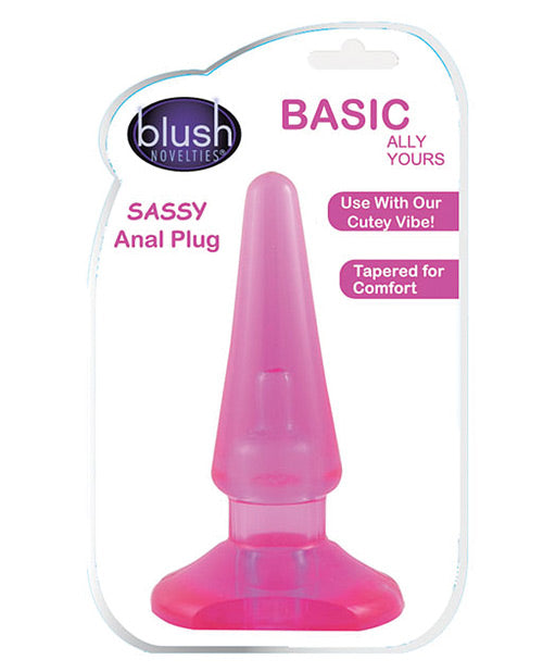 Blush B Yours Basic Anal Plug - Pink Vivid Novelties Blush B Yours Basic Anal Plug - Pink Vivid Novelties