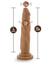 Blush Dr. Skin Realistic Cock Basic 7.5' - Mocha