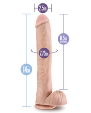 Blush Au Naturel Daddy 14' Sensa Feel Dual Density Dildo - Vanilla