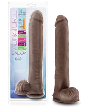 Blush Au Naturel Daddy 14' Sensa Feel Dual Density Dong w/Suction Cup - Chocolate