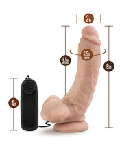Blush Coverboy Tennis Champ 9' Vibrating Realistic Cock - Vanilla