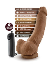Blush Coverboy The Boxer 9' Vibrating Realistic Cock - Mocha