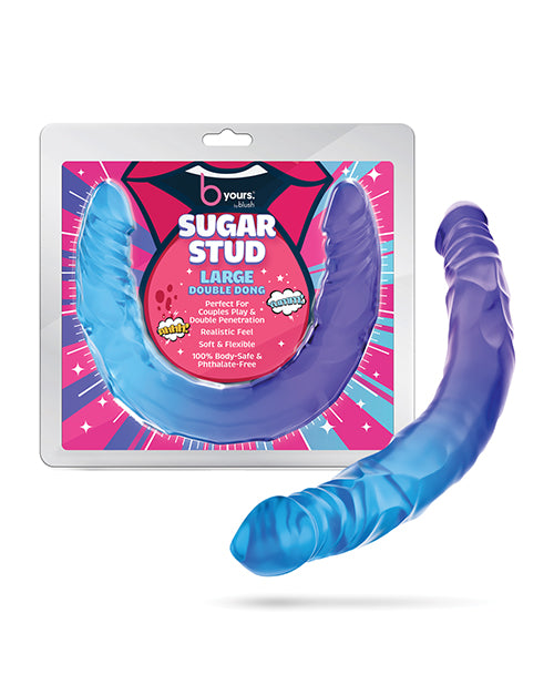 Blush B Yours 14' Large Double Dong Sugar Stud - Multi Color