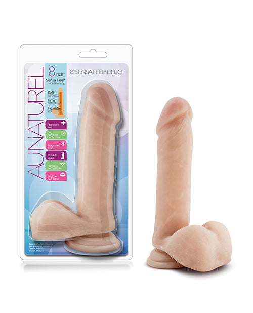 Blush Au Naturel 8' Sensa Feel Dildo - Beige