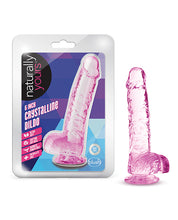 Blush Naturally Yours 6' Crystalline Dildo - Rose