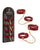 Blush Temptasia Ardor Wrist & Ankle Restraints - Red