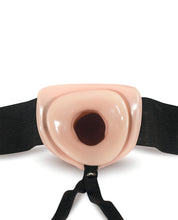 Blush Dr. Skin 7' Hollow Strap On - Vanilla