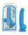 Blush Neo Dual Density 7.5" Cock w/Balls - Neon Blue