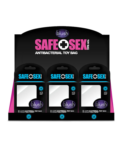 Blush Safe Sex Antibacterial Toy Bag Counter Display - Large Display of 24