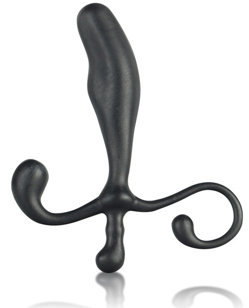 Blue Line C & B 5" Male P-Spot Massager - Black