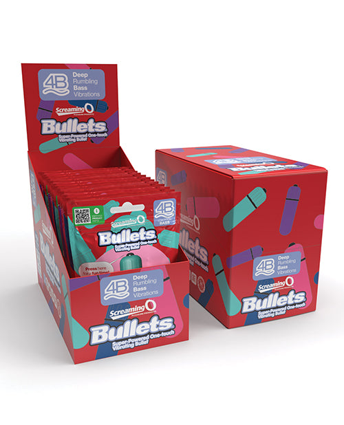 Screaming O 4B Bullet POP Box - Asstd. Colors Display of 12