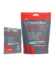 Dynamo Wellness Maximum Strength Delay Wipe 7.5% - 6 Pack