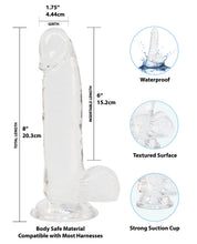 Crystal Addiction 8' Dong - Clear
