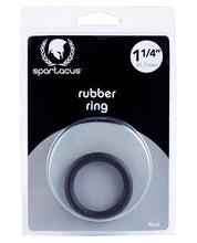 Spartacus 1.25' Rubber Cock Ring - Black