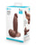 b-Vibe Slipskin 6' Girthy - Brown