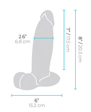 b-Vibe Slipskin 8" Girthy - Mocha