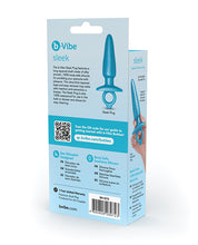 b-Vibe Butties Sleek Tapered Plug - Blue