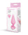 B-Mine Butties - Silicone Butt Plug with Heart Base - Pink