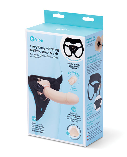 b-Vibe Every Body 6.5' Realistic Strap-On Kit