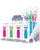 XGen Bodywand Mini Neon Display - Asst. Colors Display of 12
