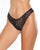 Scallop Stretch Lace High Leg Panty Black O/S