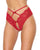 Lace Hipster Panty w/Bow Detail - Red XL