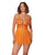 Mango Obsession Lace & Mesh Babydoll w/G-String - Orange O/S