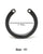 Cock Cage U-Ring #1 - Black