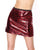 Darque Metallic Wet Look Skirt - Red/Black XL