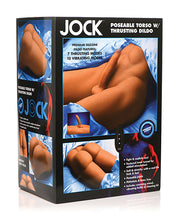 Curve Toys Jock Poseable Torso w/Thrusting Dildo - Drop Ship from Manufacturer Only