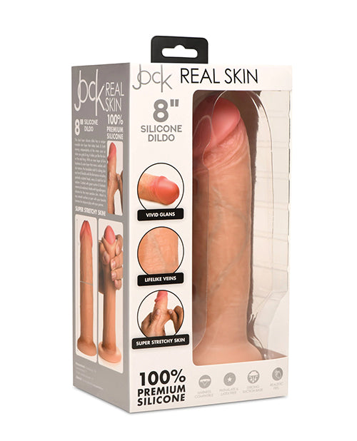 Curve Toys Jock Real Skin Silicone 8' Dildo
