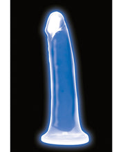 Curve Toys Lollicock 7' Glow In The Dark Silicone Dildo - Blue