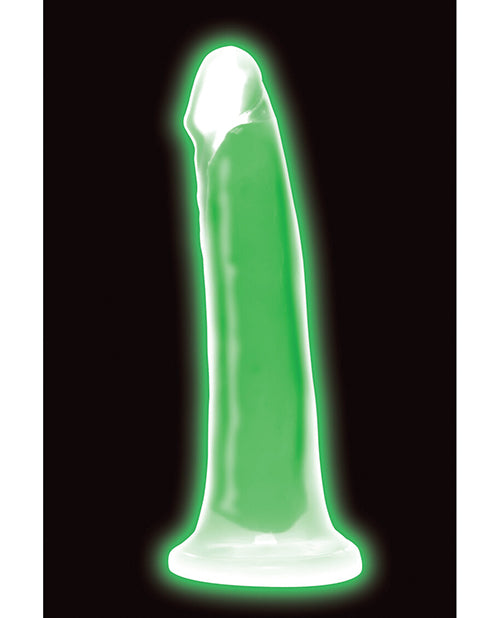 Curve Toys Lollicock 7' Glow In The Dark Silicone Dildo - Green