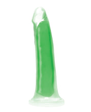 Curve Toys Lollicock 7' Glow In The Dark Silicone Dildo - Green