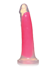 Curve Toys Lollicock 7' Glow In The Dark Silicone Dildo - Pink