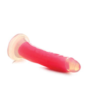 Curve Toys Lollicock 7' Glow In The Dark Silicone Dildo - Pink
