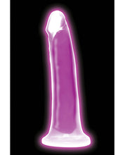 Curve Toys Lollicock 7' Glow In The Dark Silicone Dildo - Purple