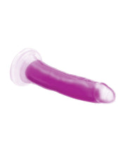 Curve Toys Lollicock 7' Glow In The Dark Silicone Dildo - Purple