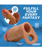 Curve Toys Jock Silicone Penis Extension Sleeve - Medium