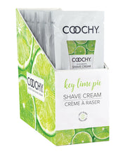 COOCHY Shave Cream - .5 oz Key Lime Pie Foil Display of 24