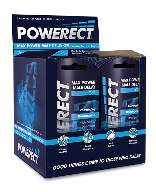 Powerect Benzocaine Delay Serum Foil Display - 3 ml Display of 54